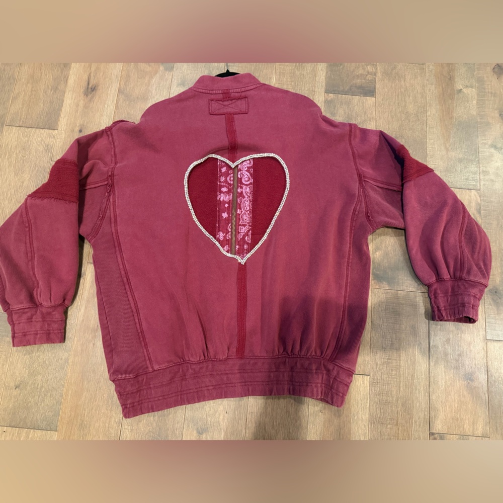 NWOT Free People Tricia Fix Open Heart Sweatshirt - Medium - Picture 5 of 11